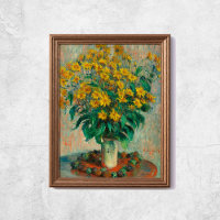 Claude Monet Jerusalem Artichoke Fleurs Vieux Art
