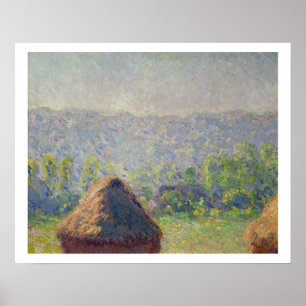 Poster Claude Monet La fin de l'été, à Givern