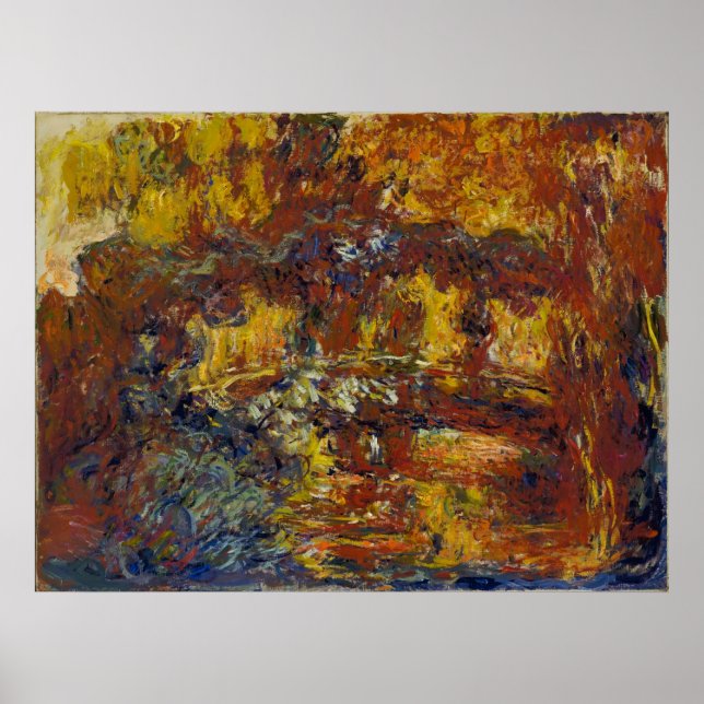 Poster Claude Monet - La passerelle japonaise (Devant)