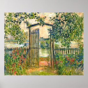 Poster Claude Monet : La porte de jardin chez Vetheuil