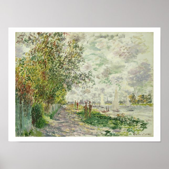 Poster Claude Monet | La Riverbank de Gennevilliers (Devant)