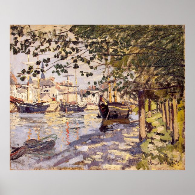 Poster Claude Monet. La Seine à Rouen (Devant)