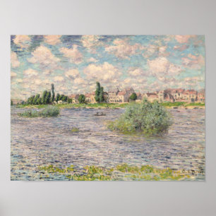 Poster Claude Monet la Seine chez Lavacourt