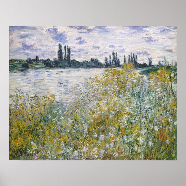 Poster Claude Monet | � le aux Fleurs près de V � theuil (Devant)