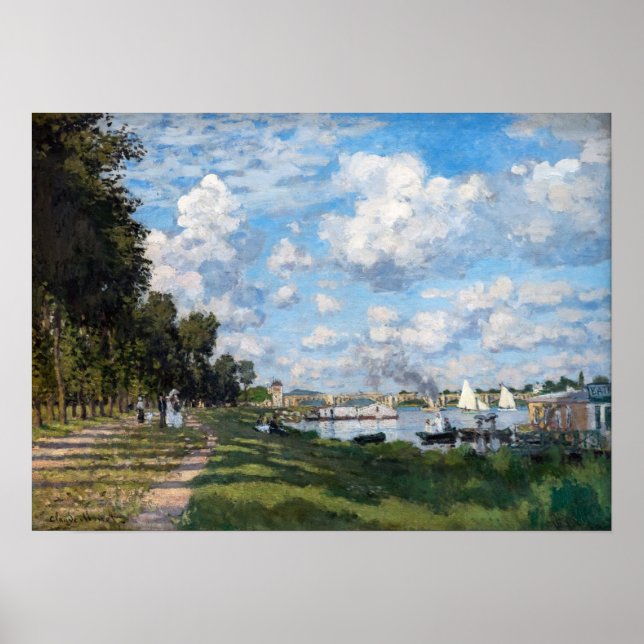 Poster Claude Monet - Le Bassin d'Argenteuil (Devant)