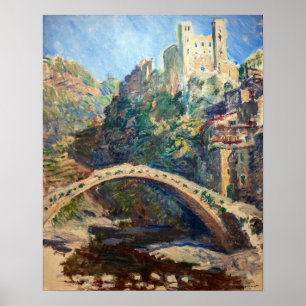 Poster Claude Monet - Le Château de Dolceacqua