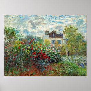 Poster Claude Monet - Le Jardin de l'Artiste à Argenteuil