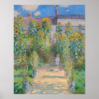 Poster Claude Monet Le jardin de l'artiste à Vétheuil, 18