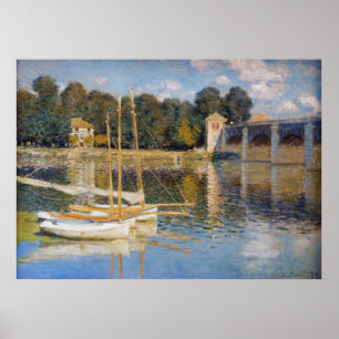 Poster Claude Monet - Le pont Argenteuil