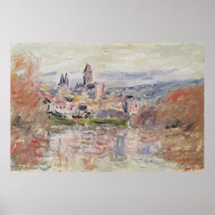 Poster Claude Monet Le village de Vetheuil, vers 1881