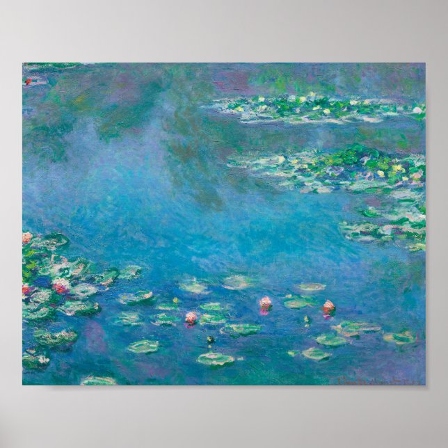 Poster Claude Monet. L'Eau Est Nichée. Impressionnisme fr (Devant)