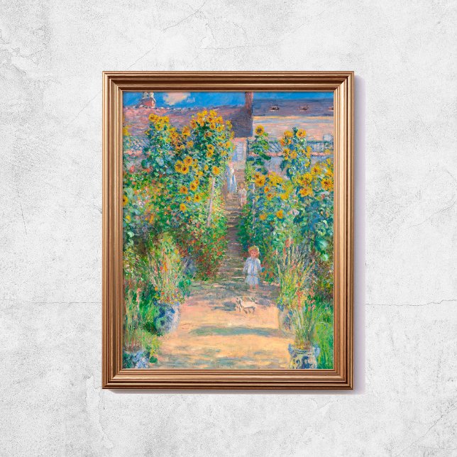Poster Claude Monet Les Artistes Jardin Les Tournesols Vi (Claude Monet The Artists Garden Sunflowers Old Art Poster
)