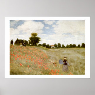 Poster Claude Monet - Les Coquelicots a Argenteuil
