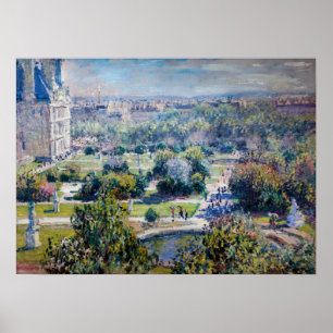 Poster Claude Monet - Les Jardins des Tuileries