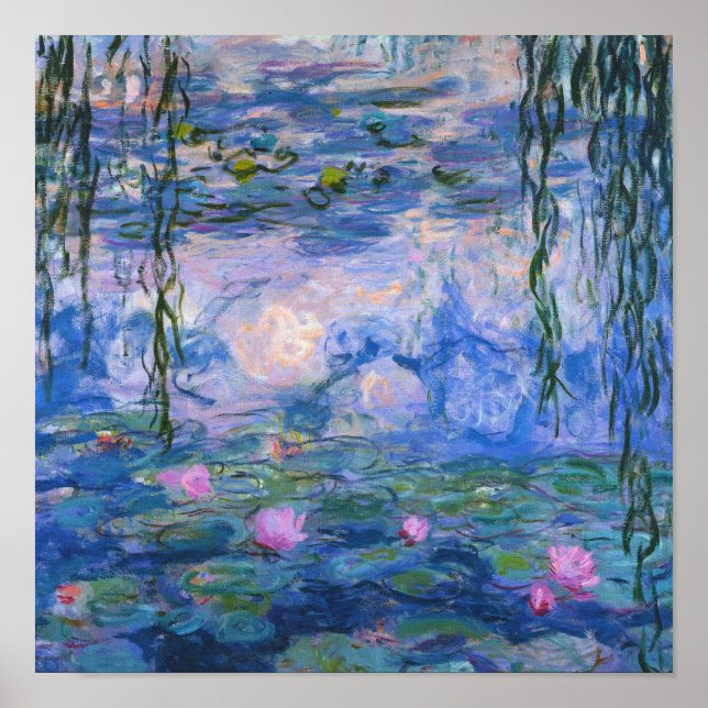 Poster Claude Monet - Lys à eau, 1916 (Devant)