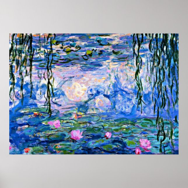 Poster Claude Monet - Lys à eau, 1919 (Devant)