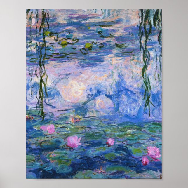 Poster Claude Monet - Lys d'eau 1919 (Devant)