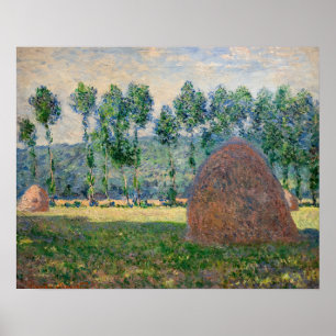 Poster Claude Monet - Meules près de Giverny