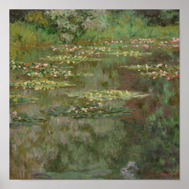 Poster Claude Monet | Nénuphars ou l'étang de la lys d'ea (Devant)