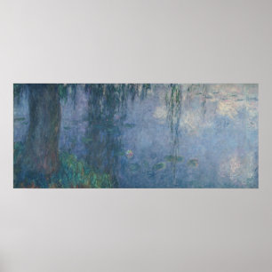 Poster Claude Monet   Nénuphars : Willows pleurs, 1914