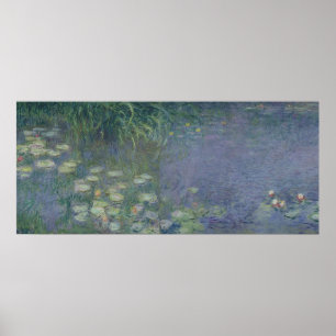 Poster Claude Monet   Nymphéas : Matin, 1914-18