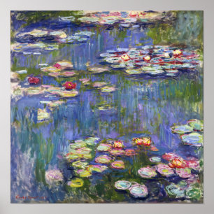 Poster Claude Monet - Nymphéas / Nénuphars