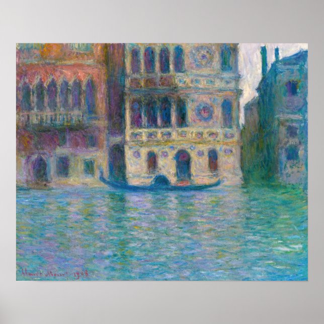Poster Claude Monet - Palazzo Dario (Devant)