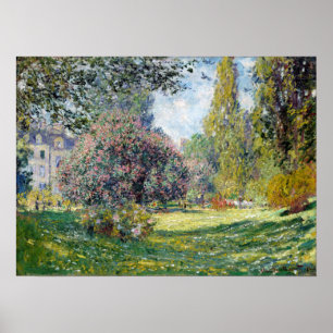 Poster Claude Monet Paysage Le Parc Monceau