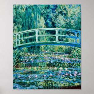 Poster Claude Monet - Pont D'Eau Et Pont Japonais