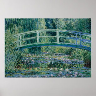 Poster Claude Monet - Pont japonais et nappes phréatiques