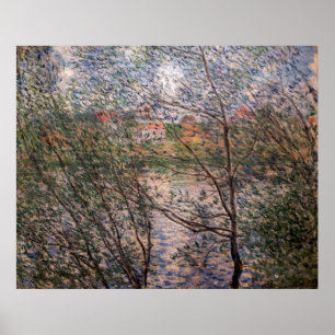 Poster Claude Monet - Printemps à travers les branches