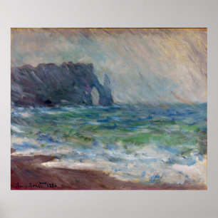 Poster Claude Monet Rainfall Etretat Normandie France