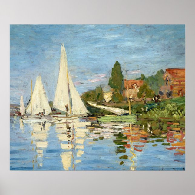 Poster Claude Monet Regattas à Argenteuil (Devant)