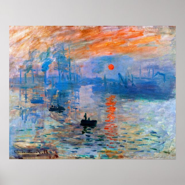 Poster Claude Monet Sunrise (Devant)