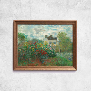 Poster Claude Monet The Artist Garden French Old Art