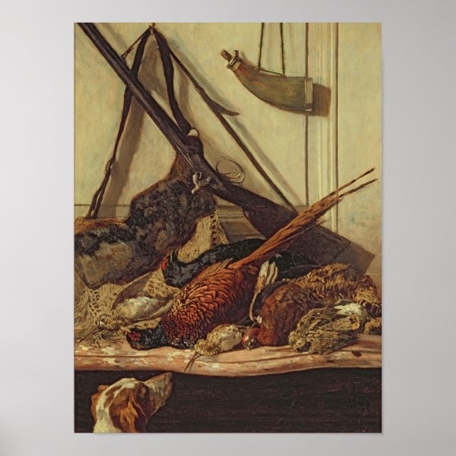 Poster Claude Monet | Trophées de chasse, 1862 (Devant)