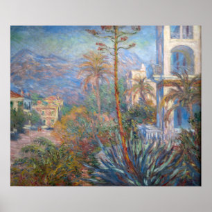 Poster Claude Monet - Villas à Bordighera