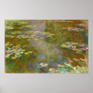 Poster Claude Monet - Water Lily Pond 1917
