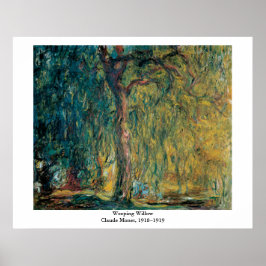 Poster Claude Monet - Willow Weeping