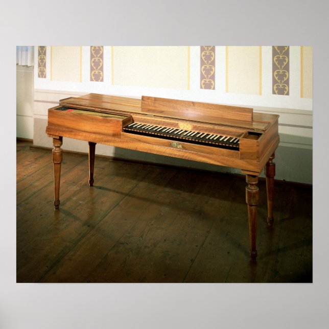 Poster Clavichord, propriété de Franz Joseph Haydn (Devant)