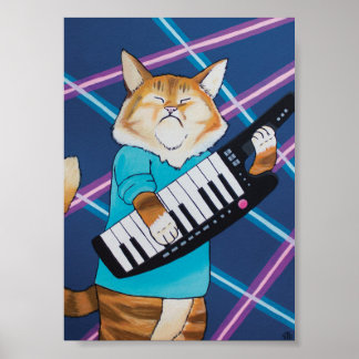Poster Clavier Cat 5x7