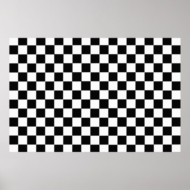 Poster Clavier Classique Noir Et Blanc (Devant)