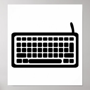 Poster Clavier informatique