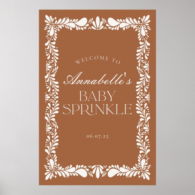 Poster Clay Talavera Espagnol Fiesta Baby Sprinke Bienven (Devant)