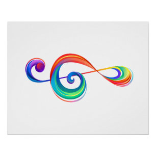 Poster Clé arc-en-ciel