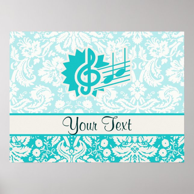 Poster Clé turquoise (Devant)