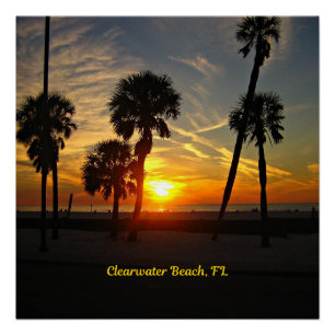 Poster Clearwater Beach, Floride