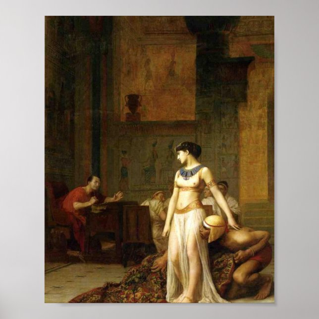 Poster Cléopâtre Et César De Jean Leon Gerome (Devant)