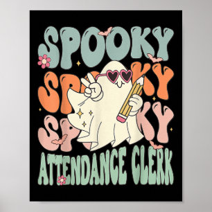 Poster Clerc de la présence super Funny Halloween Costume