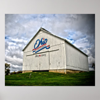 Poster Clermont Comté Ohio Bicentennial Barns